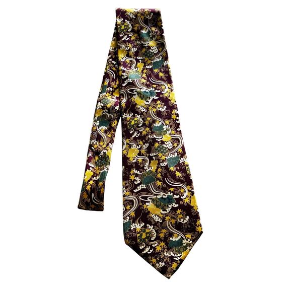 Vintage Silk Neck Tie Freer Gallery of Art Museum Shop Souvenir Art to Wear - Picture 7 of 8